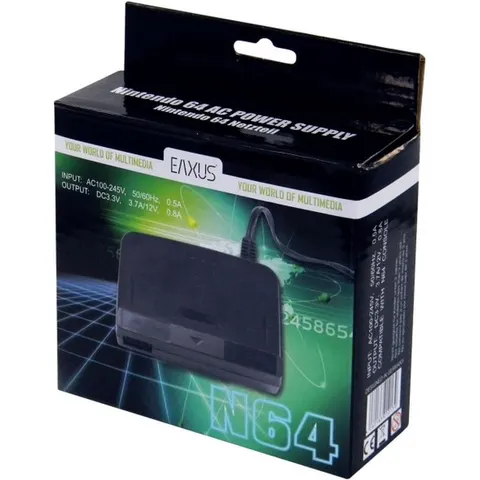 Nintendo 64 [N64] AC Adapter Stroomkabel – afbeelding 2