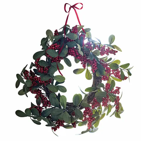 LOBERON Krans Lenius groen/rood – afbeelding 2