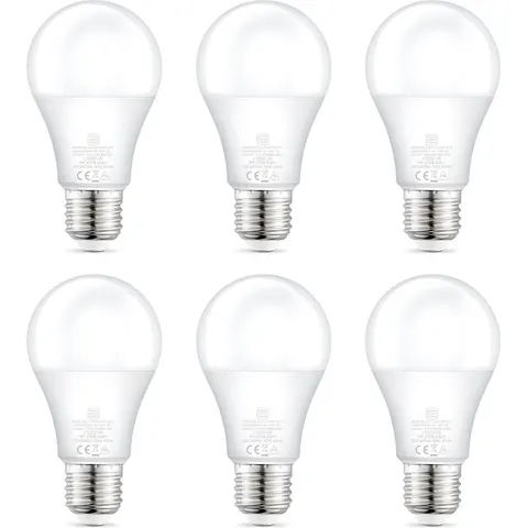 LED A60 E27 9W 806LM Dimbaar Warm WIT (6PCS) – afbeelding 2