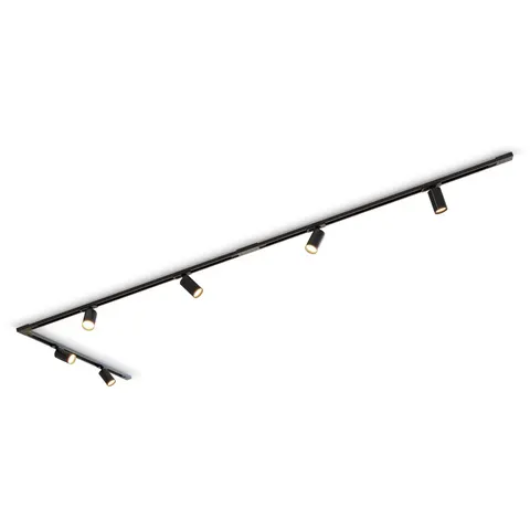 Calex Tracklight 6-Lichts Plafondlamp Zwart – afbeelding 2