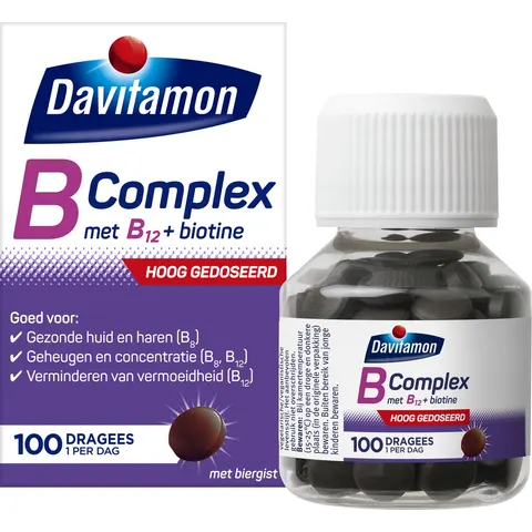 Vitamine B Davitamon Complex Forte 100 stuks – afbeelding 2