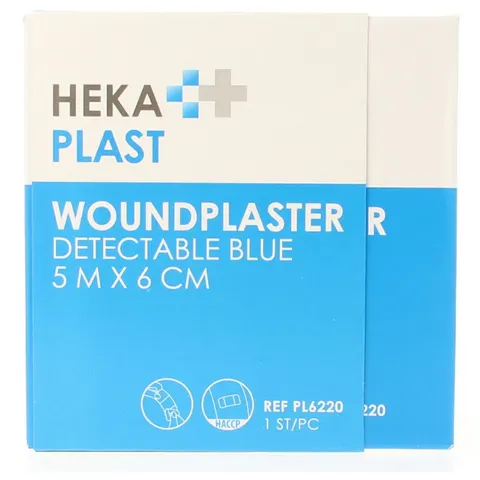 Pleister Hekaplast detectable 5mx6cm – afbeelding 2