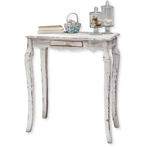 LOBERON Sidetable Barbey antiekwit – afbeelding 2