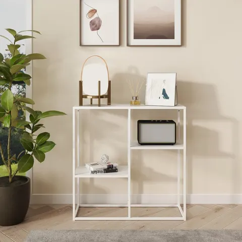 Console tafel Strömstad sidetable 80x80x26 cm wit mat – afbeelding 2