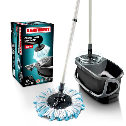 CLEAN TWIST Disc Mop Ergo Black – afbeelding 2