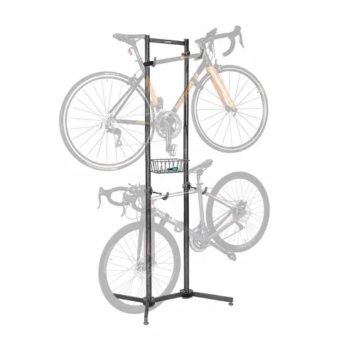 Fietsenrek - 2 fietsen - met mandje – afbeelding 2