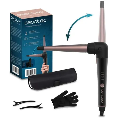 Fer à boucler Cecotec SurfCare TwistConic (Noir) #DEFAULT – image 2