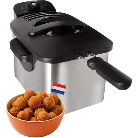 Friteuse Inventum 3 liter rvs – afbeelding 2