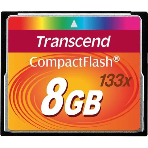 Transcend Compact Flash Kaart 8 GB – afbeelding 2