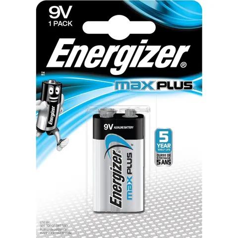 Batterij Energizer Max Plus 1x9v alkaline – afbeelding 2
