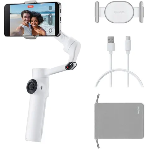 Insta360 - Flow 2 Standard Bundle - Summit White – afbeelding 2