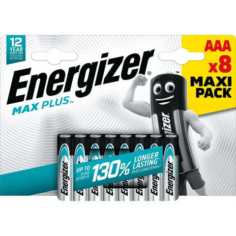 Batterij Energizer Max Plus 8xAAA alkaline – afbeelding 2