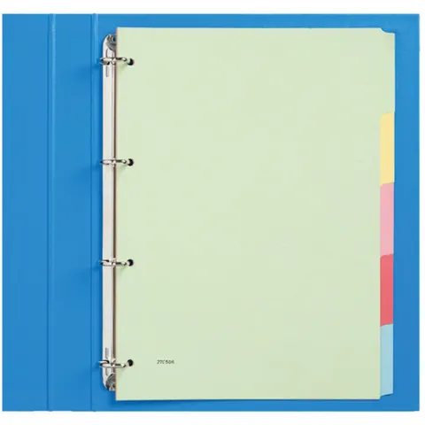 Tabbladen Qbasic 4-gaats karton 5-delig assorti karton – afbeelding 2