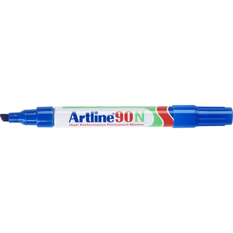 Viltstift Artline 90 schuin 2-5mm blauw – afbeelding 2