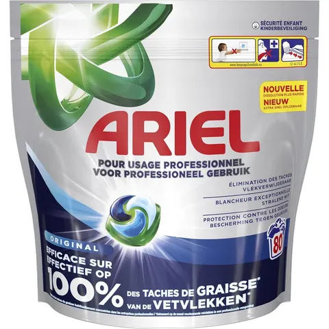 Wasmiddel Ariel prof All-one regular 80 pods – afbeelding 2