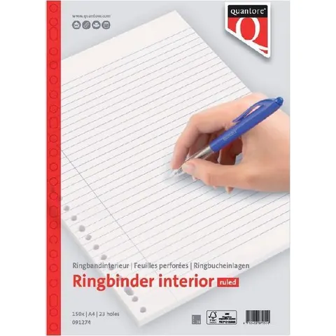 Interieur Quantore A4 23-rings lijn 150vel – afbeelding 2