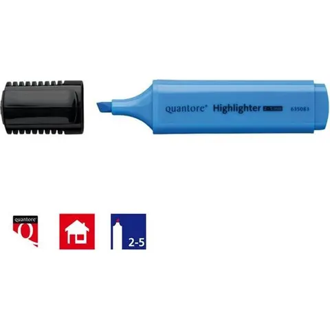 Markeerstift Quantore blauw – afbeelding 2