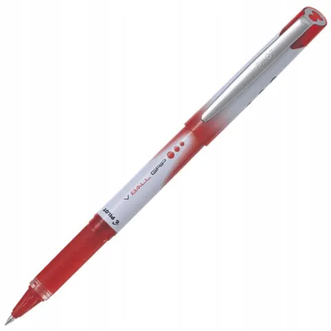 Rollerpen PILOT V-Ball Grip fijn rood – afbeelding 2