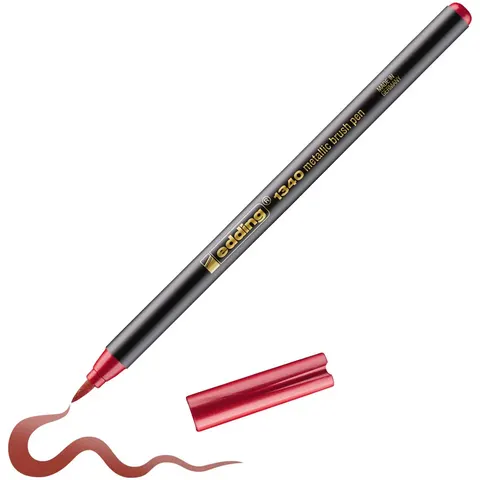 Brushpen edding 1340 metallic groen – afbeelding 2