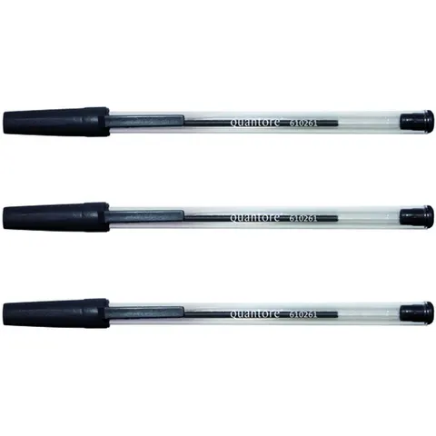 Balpen Quantore Stick zwart medium – afbeelding 2