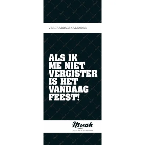 Verjaardagskalender Interstat Mwah – afbeelding 2