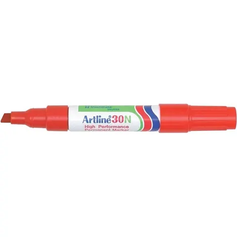 Viltstift Artline 30 schuin 2-5mm rood – afbeelding 2