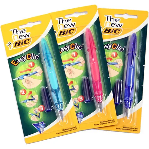 Vulpen Bic EasyClic medium blister à 1 stuk – afbeelding 2