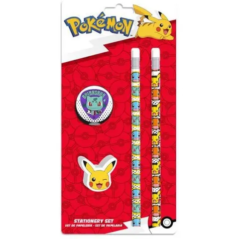 Pokémon - Pokémon Starters 4st schrijfwaren set – afbeelding 2