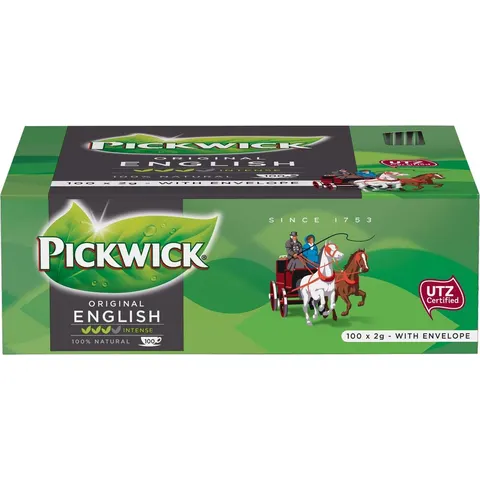 Thee Pickwick engelse melange 100x2gr met envelop – afbeelding 2