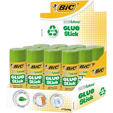 Lijmstift Bic ecolutions 36gr doos à 9+3 gratis – afbeelding 2