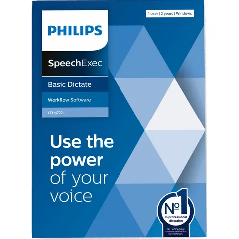 Licentie Philips LFH4722 SpeechExec Basic Dictate – afbeelding 2