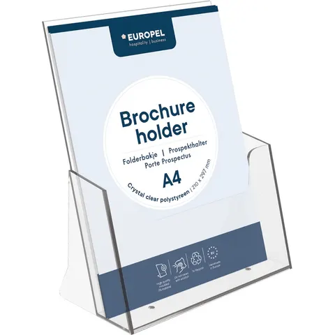 Folderhouder Europel A4 transparant – afbeelding 2