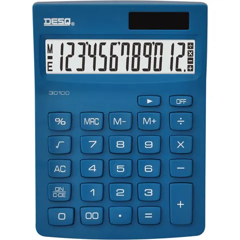 Rekenmachine Desq Compact navy – afbeelding 2