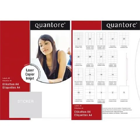 Etiket Quantore 70x37mm 2400stuks – afbeelding 2