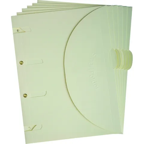 Smartfolder geperforeerde opbergmappen A4 Beige 6 stuks – afbeelding 2