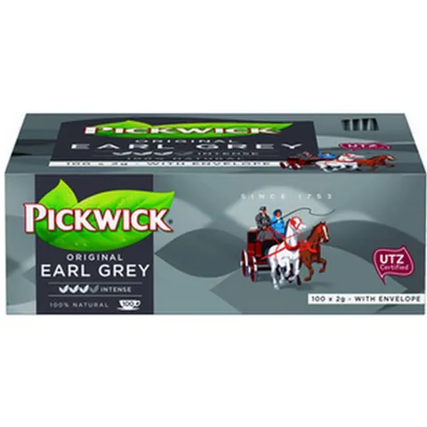 Thee Pickwick earl grey 100x2gr met envelop – afbeelding 2