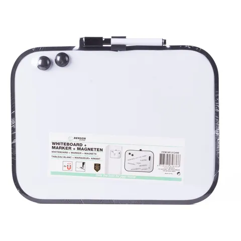 Whiteboard met marker en 2 magneten – afbeelding 2