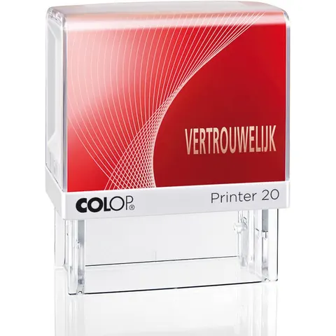 Woordstempel Colop Printer 20 vertrouwelijk rood – afbeelding 2