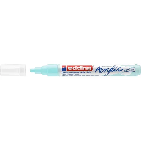 Acrylmarker edding e-5100 medium pastel blauw – afbeelding 2
