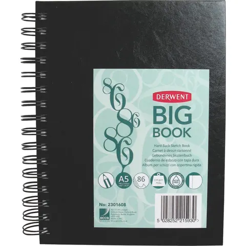 Schetsboek Derwent Big Book A5 harde kaft – afbeelding 2