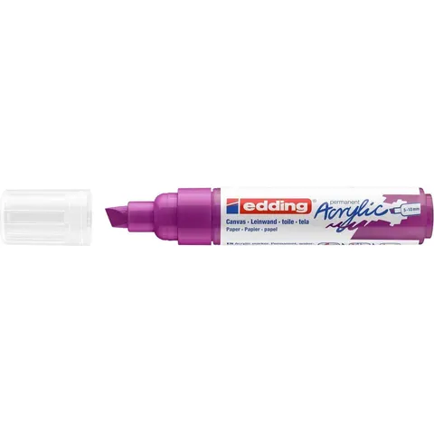 Acrylmarker edding e-5000 breed bessenrood – afbeelding 2