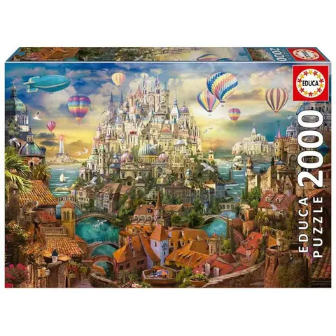 EDUCA - puzzel - 2000 stuks - STAD VAN DROMEN – afbeelding 2