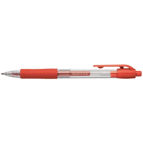Gelschrijver Quantore Grip Drukknop 0.5MM Rood – afbeelding 2