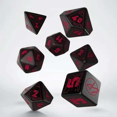Polydice Set Q-Workshop Cyberpunk Red – afbeelding 2