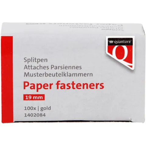 Splitpen Quantore 19mm 100 stuks goud – afbeelding 2
