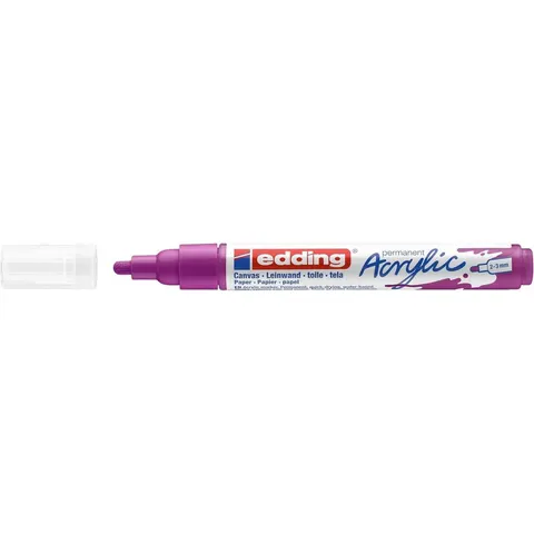 Acrylmarker edding e-5100 medium bessenrood – afbeelding 2