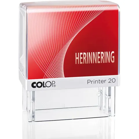 Woordstempel Colop Printer 20 herinnering rood – afbeelding 2