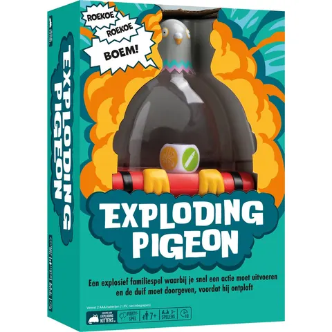 Exploding Kittens Exploding Pigeon Party Game-Nederlands (Diversen) Nieuw – afbeelding 2