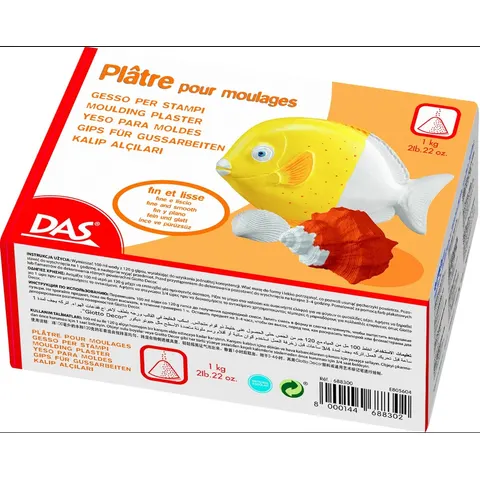 Gipspoeder DAS 1000 gram wit – afbeelding 2