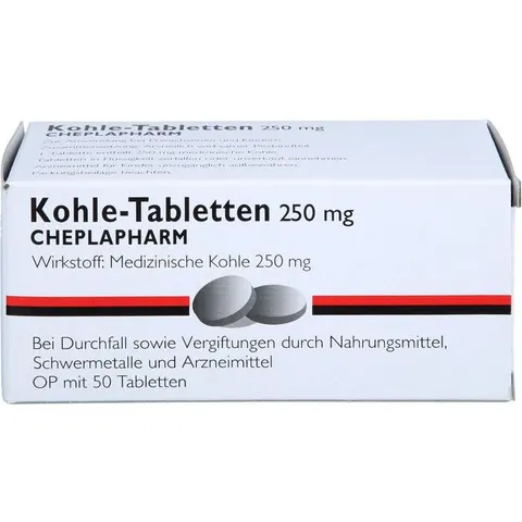 Cheplapharm Kohle Tabletten 50 St – Bild 2